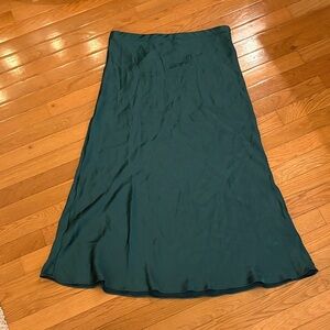 Rachel Zoe Deep Teal Flowing A-Line Skirt